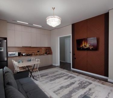 Almaty District Wohnung | ЖК Sardar City стильная 2-комнатная апартаменты