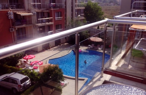 Sozopol Wohnung | 1-Zimmer-Wohnung mit Meer- / Poolblick in Strandnähe in Sozopol, Hotel Onegin