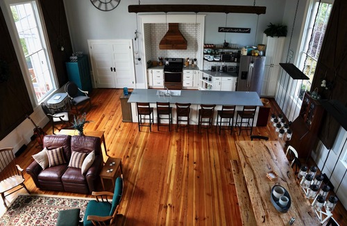 Stephens City Haus | 19th Century Renovated Church Building. A spacious sanctuary retreat.