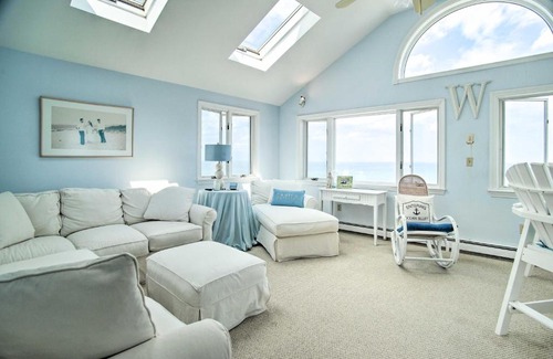 Ocean Bluff-Brant Rock Haus | 2 Decks and Beach Access Oceanfront Getaway!