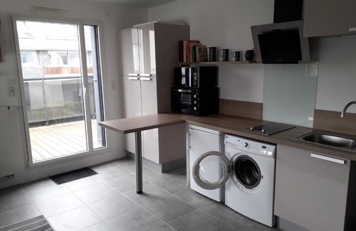Larmor-Plage Wohnung | 2 pièces avec accès piscine intérieure
