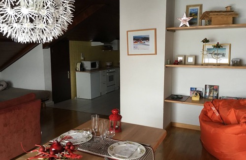 Les Rousses Wohnung | 3 * 85 m2 unabhängige Wohnungen in einem modernen Haus mit privater Garage