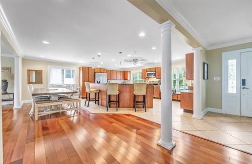Socastee Haus | 3 Level Home on Waterway w/ Heated Pool & Hot tub