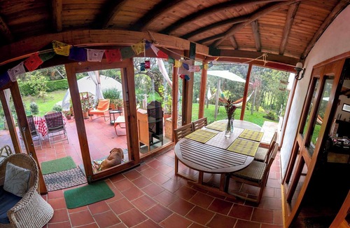 Sesquile Hütte | 3 Zimmmer-Haus mit beheiztem Pool in der Nähe des Guatavita-Sees