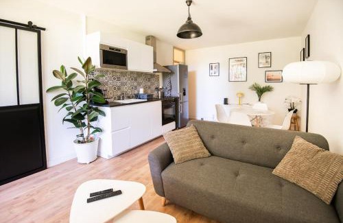 La Celle-sous-Gouzon Wohnung | 36 m2 2-room apartment, parking, fiber internet, near metro, Literie Bultex