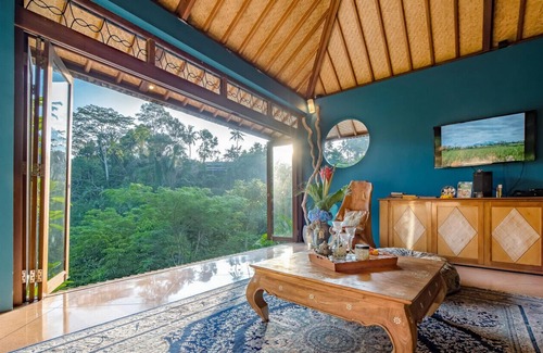 Sambahan Villa | 3BR VILLA NEAR UBUD EXOTIC JUNGLE CLIFT VIEWS