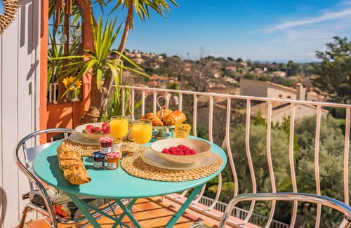Vence Wohnung | 60 m2 friedensoase meerblick