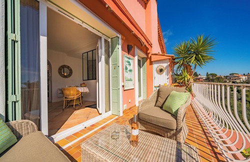 Vence Wohnung | 60 m2 friedensoase meerblick