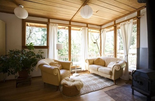 Salt Spring Island Kabine | Ein glückliches Nest in den Bäumen, ein einzigartiges Salt Spring Cottage in der Nähe der Stadt