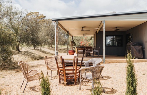 Clare Haus | A tranquil 40 acre olive grove, comfort inside, fire pit & hot tub outside