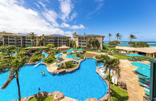 Wailua Eigentumswohnung | OCEANFRONT Bliss A206, 3 Schlafzimmer, erstklassige Lage, Resort, Pool & Restaurant * AC *
