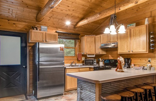 New Lisbon Kabine | Adorable cabin with pond access, WiFi, furnished porch, & gas fireplace