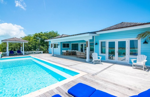 Great Exuma Haus | Amani Hideaway with an 180 degree View over Moriah Harbors turquoise Water