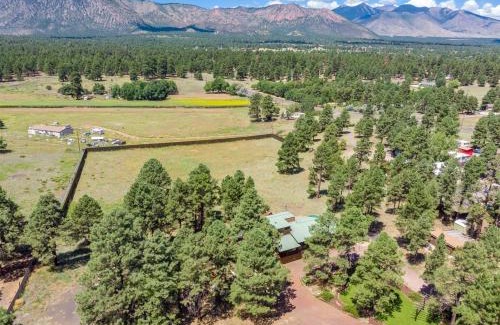 Flagstaff Villa | Amazing Views Central AC 5 ac of Privacy Lawn Games and HOT TUB