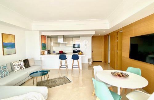 Casablanca Wohnung | Anfa Finance City CFC! Magnifique Apt Tours Végétales, grande terrasse, piscine, parking