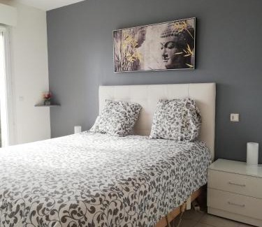 Golfe Juan Wohnung | Antibes T2 Vue mer 48m2 Terrasse Parking Piscine Plage