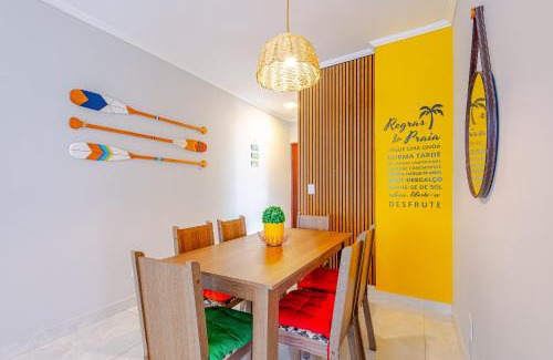 Jardim Belmar Wohnung | Apê com Ar, Garagem e Clima de Praia