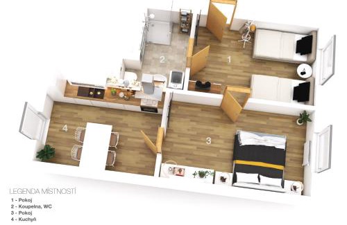 Mikulcice Wohnung | Apartmány Mikulčice