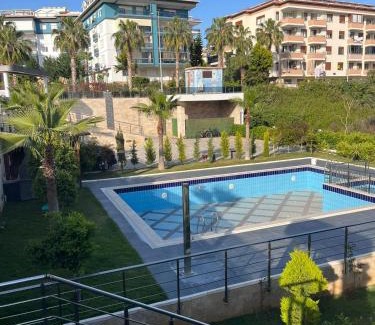 Alanya Wohnung | Apartment 1BR Kestel Sea view 3 min to beach