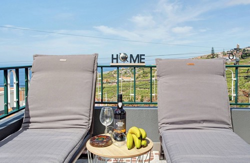 Estrela da Calheta Wohnung | Ferienwohnung 'Estrela House' mit Meerblick, privater Terrasse und WLAN