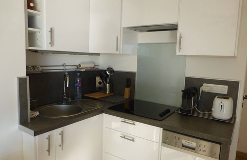 La Cote Radieuse Wohnung | Wohnung mit Blick auf das Meer und den Strand mit Blick auf Teich und Berg