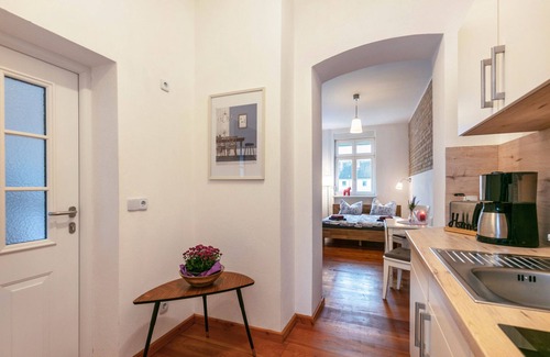 Templin Wohnung | Ferienwohnung 'Kleine Fewo Im Herzen Templins' mit gemeinsamer Terrasse, Garten und Wi-Fi