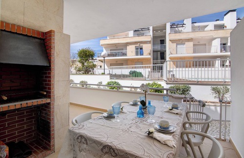 Santa Luzia Wohnung | Ferienwohnung "Maré Cheia SL015" mit Gemeinschaftspool und WLAN