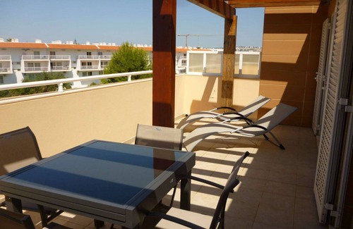 Cabanas Wohnung | Wohnung in der obersten Etage, mit Pool und toller Terrasse mit Meerblick