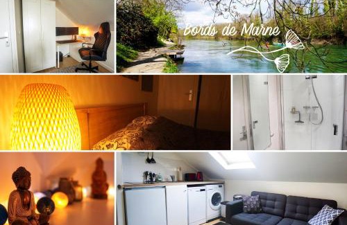 Neuilly-Plaisance Wohnung | Appartement 2 pièces "Le Cocon Urbain" - Rénové et Cosy - Proche Paris & Disneyland