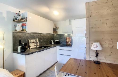 Combloux Wohnung | Appartement 2 pièces + cabine à proximité du village et téléski, cuisine équipée - FR-1-560-89