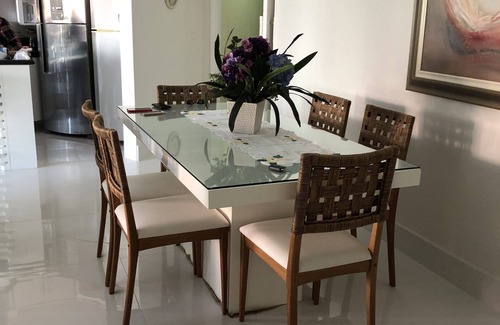 Riviera de Sao Lourenco Wohnung | APT dekoriert 30m vom Strand entfernt, mit der besten Freizeit der Riviera, in Modul 6 gelegen