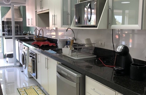 Riviera de Sao Lourenco Wohnung | APT dekoriert 30m vom Strand entfernt, mit der besten Freizeit der Riviera, in Modul 6 gelegen