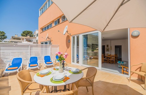 Cala San Vicente Wohnung | APT. DIADORA Grande, A/C, Balkon, Strand 250 m, Gemeinschaftspool 280 m, WIFI