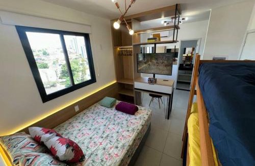 Sao Carlos Wohnung | APTO TESLA 02,com piscina e Ar condicionado