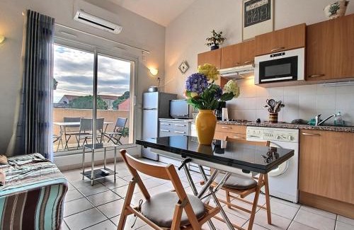 Argeles Plage Wohnung | Argelès-sur-Mer - T2 Cabine Meublé avec Clim et Terrasse à 50m de la Plage - FR-1-309-172