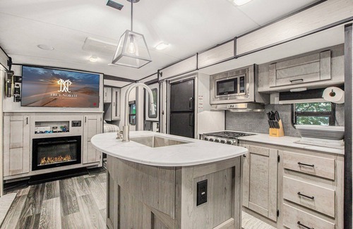 Traverse City Haus | Million Dollar Views: Bayshore Beach House w/ Opt. RV Pads, Beach Firepit & More