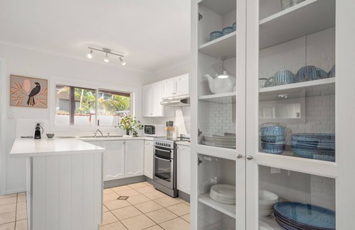 Emerald Beach Haus | Beach Cockatoo, Sleeps 4, start your day with a surf or walk on the beach