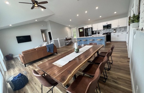 New Lisbon Haus | Beach Lake Retreat with Private Lake and Hot Tub