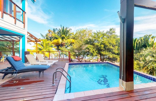 Caribbean Way Haus | Haus am Strand mit privater Terrasse und Pool, Kajaks - tolle Aussicht und ruhige Gegend