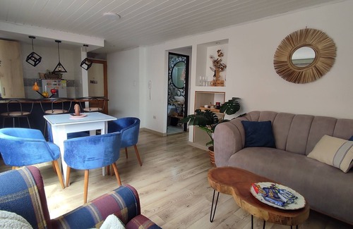 Tunja Wohnung | Beautiful apartment with fireplace close to the historic center of Tunja.