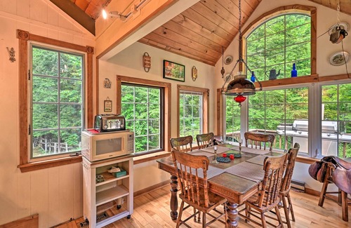 Jay Haus | Beautiful Jay Peak Home Near Creek & Waterfalls!