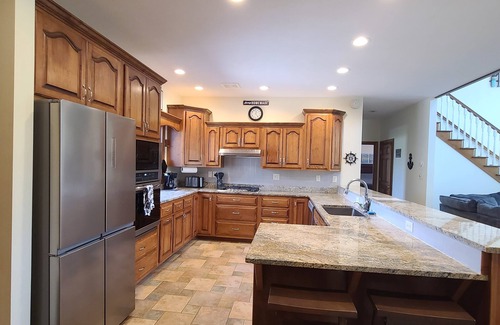 St. Marys Haus | Beautiful Lake Front house with lake access, fireplace, patio and grill.