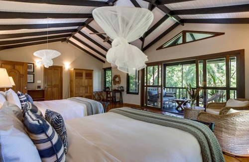 Punta Gorda Resort | Beautiful Lodge Suite with Balcony, Jungle Views, and Two Queen Beds