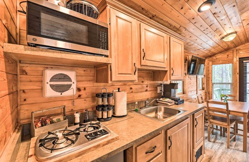 New Bern Wohnung | Beautiful New Bern Studio Cabin w/ Fire Pit!