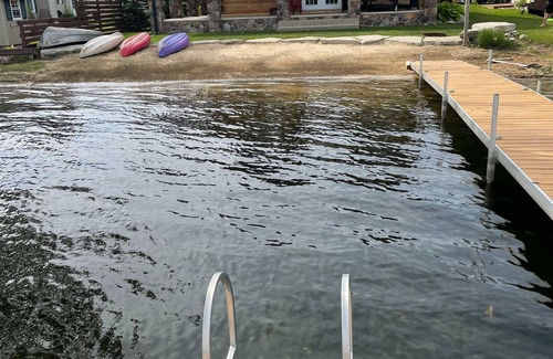 Sears Kabine | Big Lake Bungalow - Private Beach w/ Boat launch access