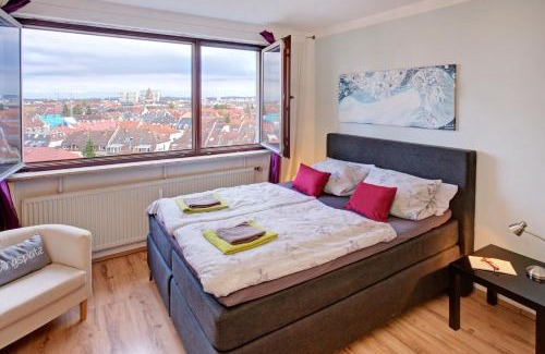Weststadt Sudlicher Teil Wohnung | Blick über Karlsruhe - Ferienwohnung Panorama