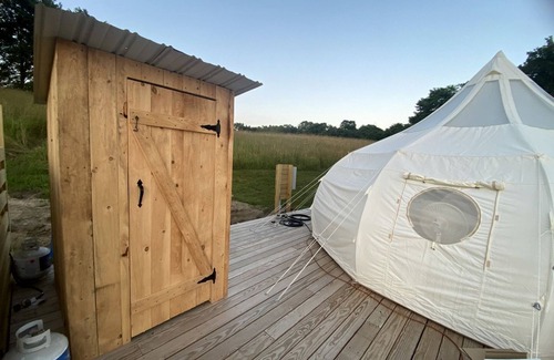 Conneaut Lake Haus | Blissful Bell Tent Oasis near Pymatuning Lake in Pennsylvania