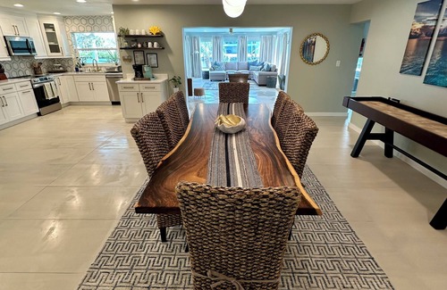 Ruskin Haus | Blue Heron House | Private 4 BR Waterfront w/ Heated Pool and Fire Pit