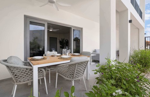 Playa Wohnung | Bonaire Beach Apartment 2 with communal pool and diving facilities
