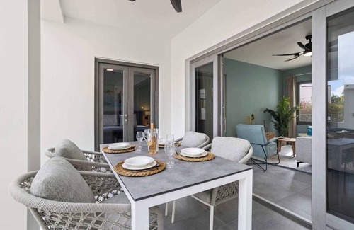 Playa Wohnung | Bonaire Beach Apartment 4 with communal pool and diving facilities